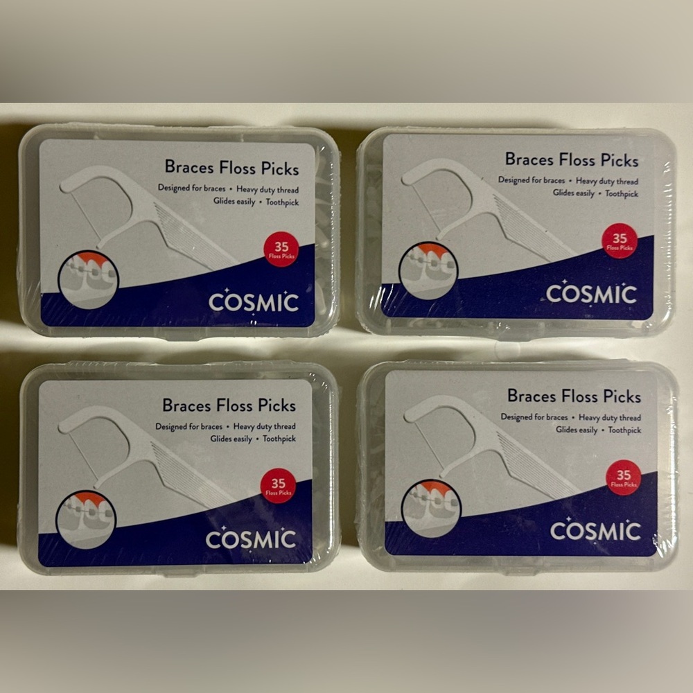 Cosmic Braces Floss Picks - Pack of 4